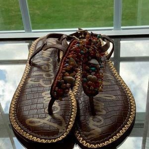 Sam Edelman Gigi shell decorated sandals
